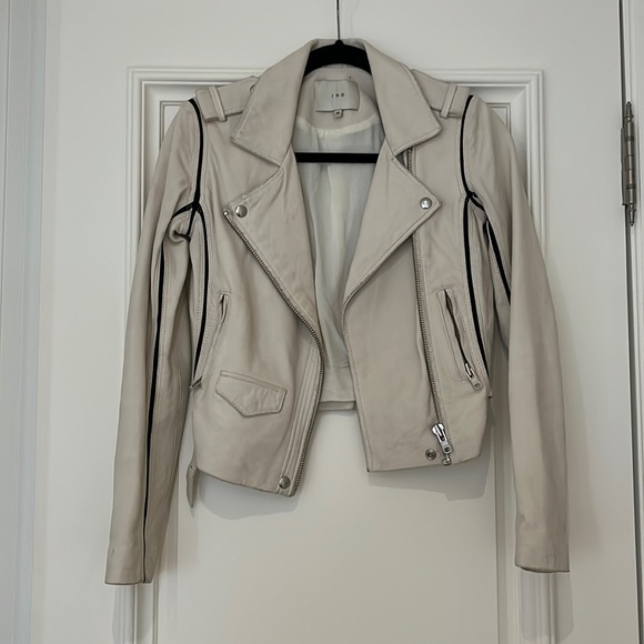 IRO leather cropped jacket - Picture 1 of 8